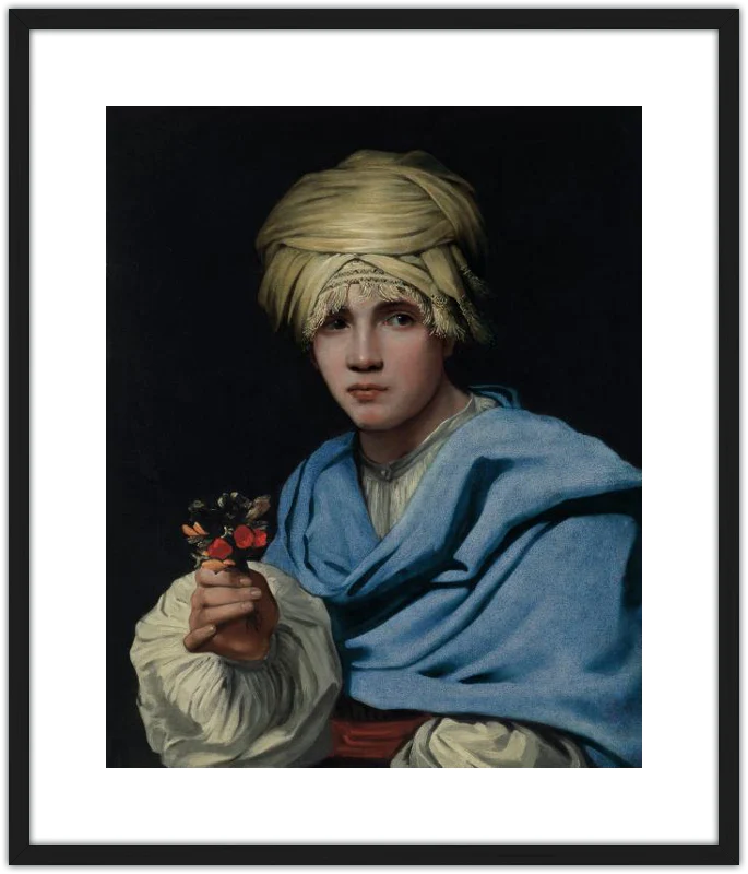 Muchacho con turbante y un ramillete de flores - Image 13