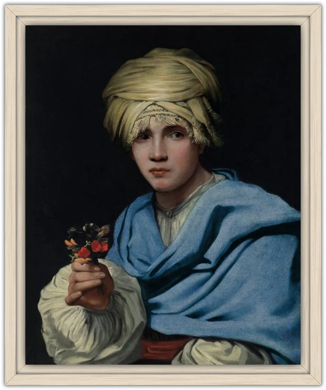 Muchacho con turbante y un ramillete de flores - Image 25