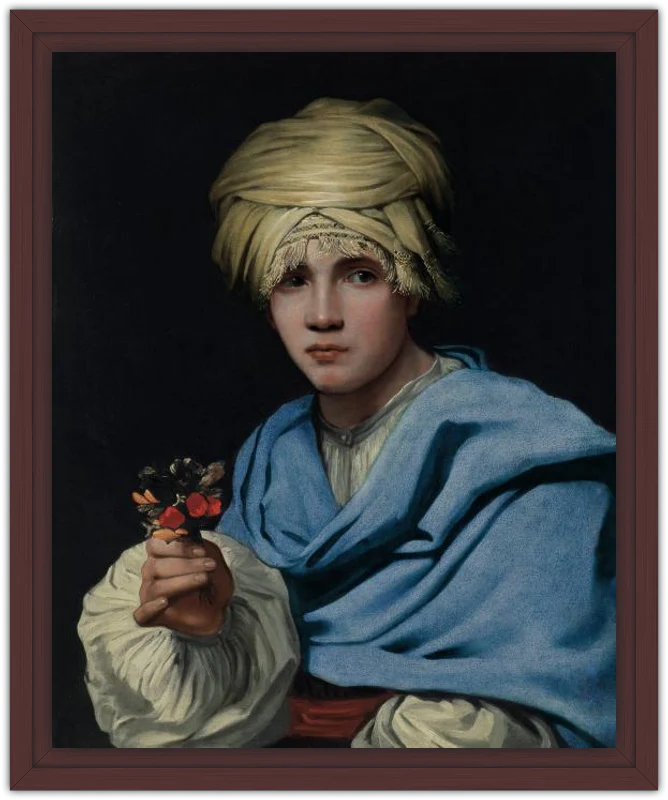 Muchacho con turbante y un ramillete de flores - Image 26