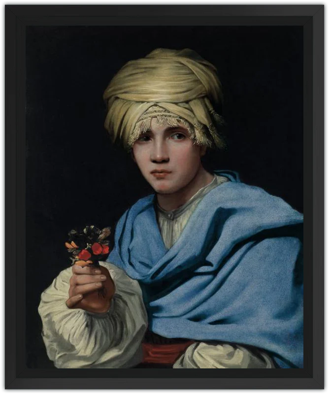 Muchacho con turbante y un ramillete de flores - Image 27