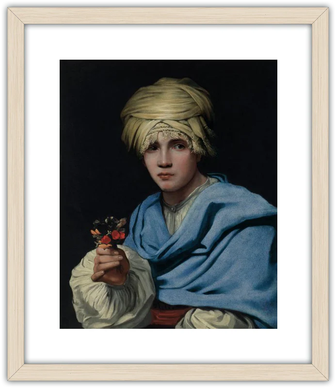 Muchacho con turbante y un ramillete de flores - Image 3