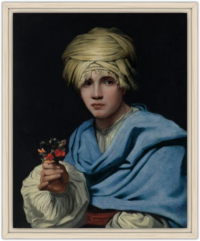 Muchacho con turbante y un ramillete de flores - Image 30
