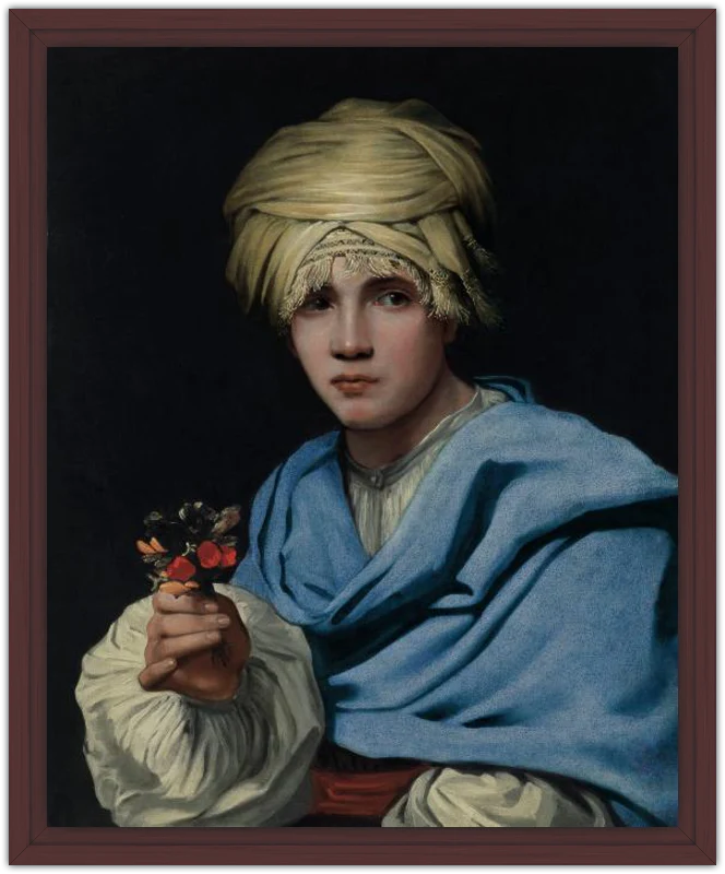 Muchacho con turbante y un ramillete de flores - Image 31