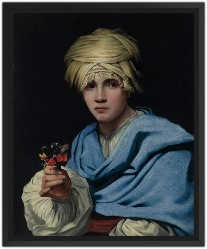 Muchacho con turbante y un ramillete de flores - Image 32