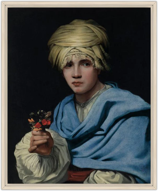 Muchacho con turbante y un ramillete de flores - Image 35