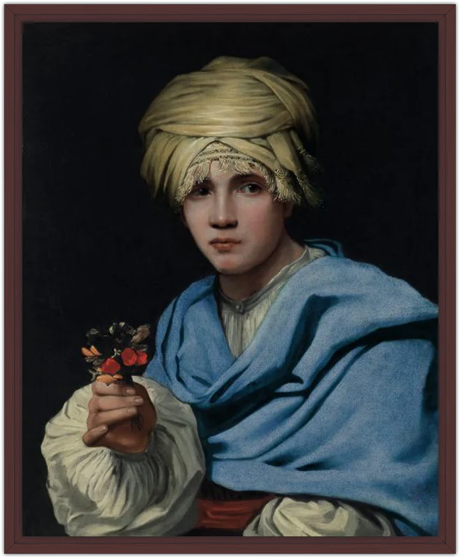 Muchacho con turbante y un ramillete de flores - Image 36