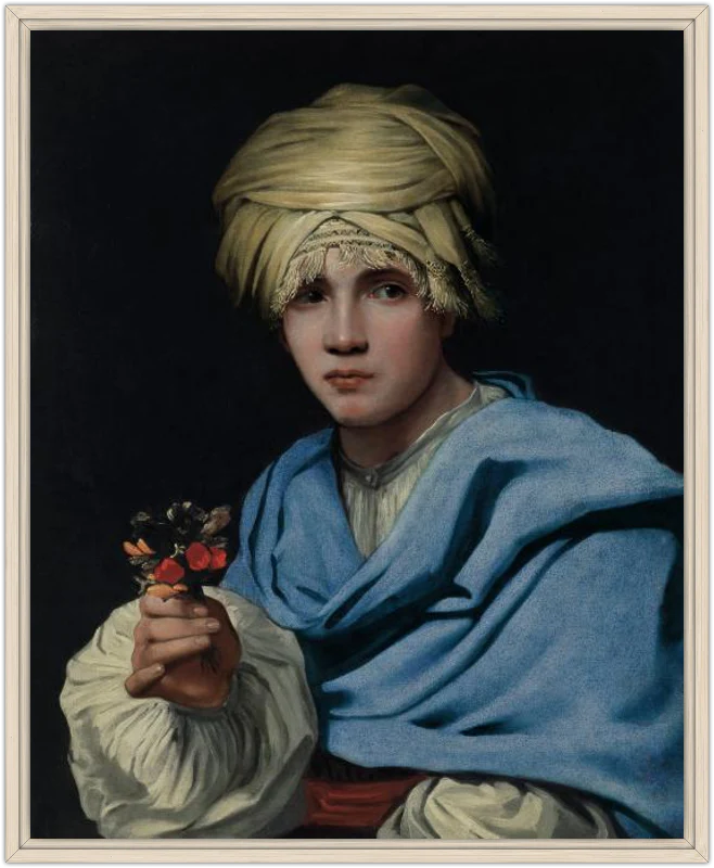 Muchacho con turbante y un ramillete de flores - Image 40