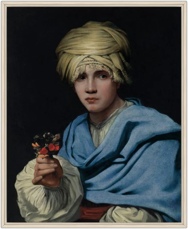 Muchacho con turbante y un ramillete de flores - Image 45