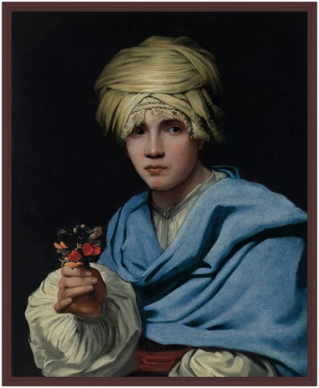 Muchacho con turbante y un ramillete de flores - Image 46