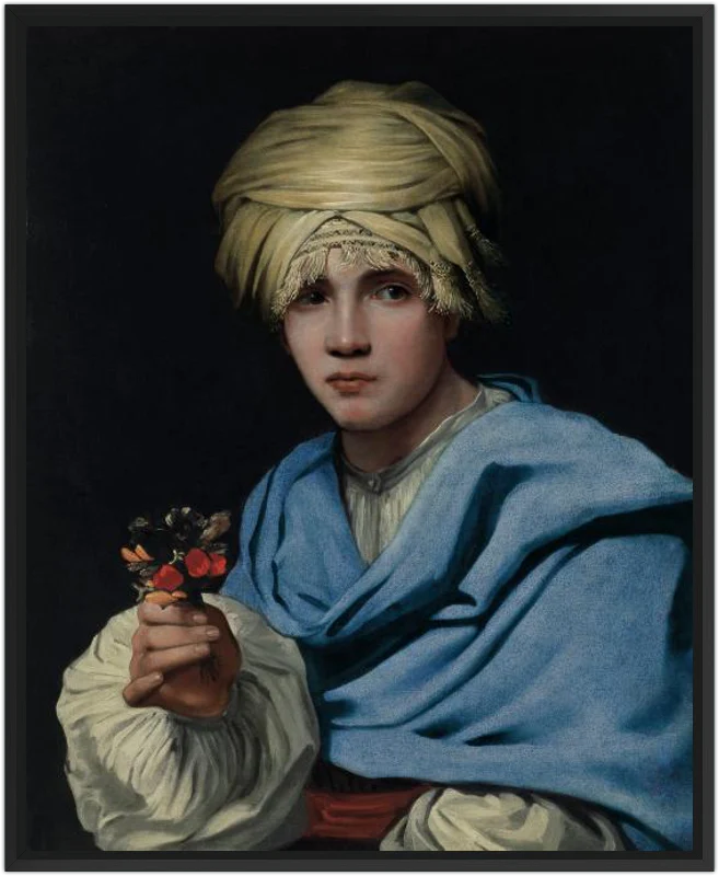 Muchacho con turbante y un ramillete de flores - Image 47