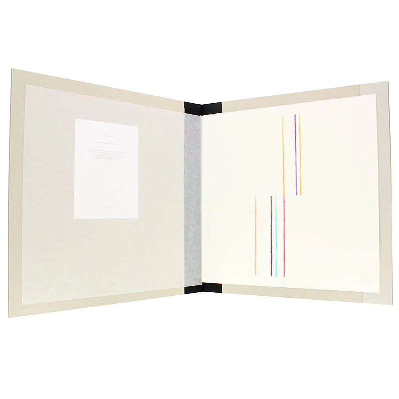 Grabado seriado, numerado y firmado "Hilos del Agua (Segovia)" de Cesar Paternosto - Image 3