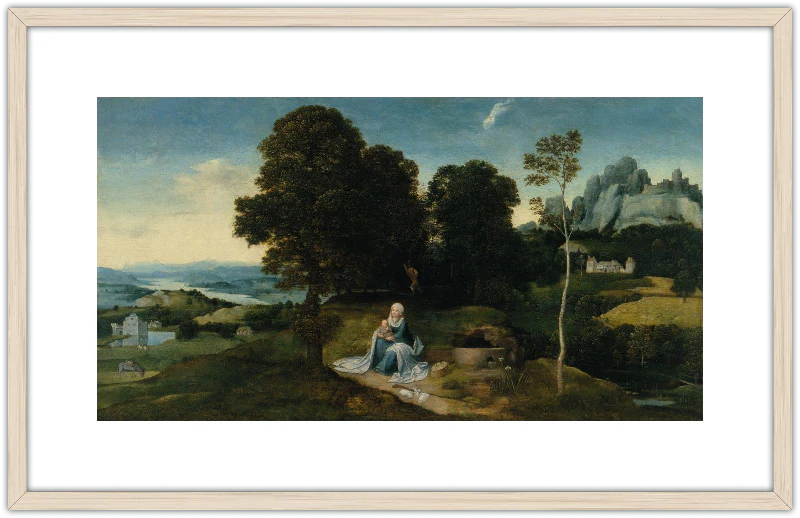 Paisaje con el descanso en la huida a Egipto - Image 11