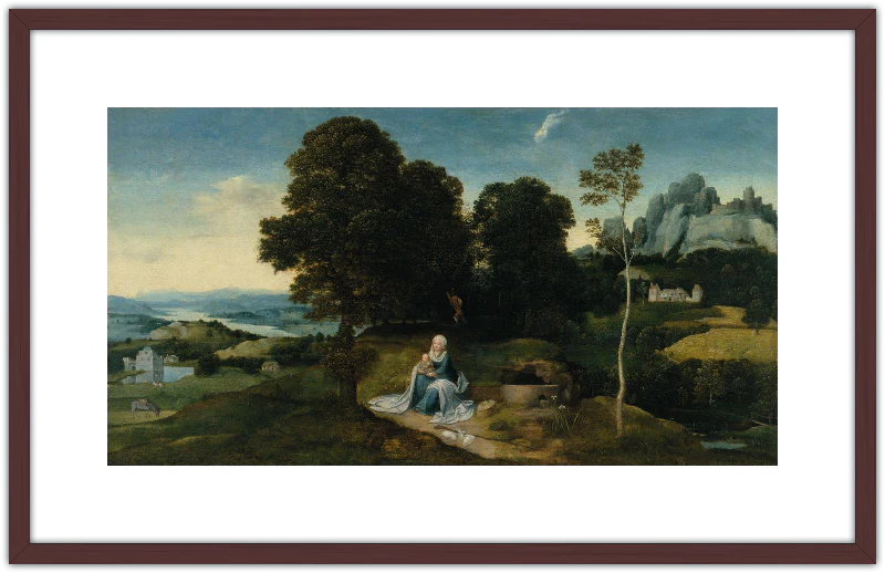 Paisaje con el descanso en la huida a Egipto - Image 12