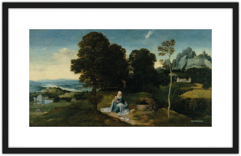 Paisaje con el descanso en la huida a Egipto - Image 13