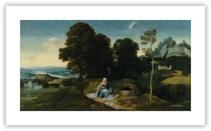 Paisaje con el descanso en la huida a Egipto - Image 14