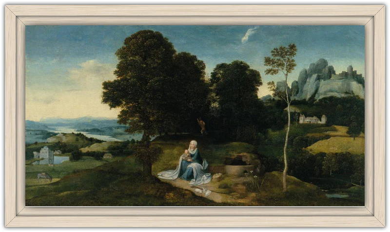 Paisaje con el descanso en la huida a Egipto - Image 16