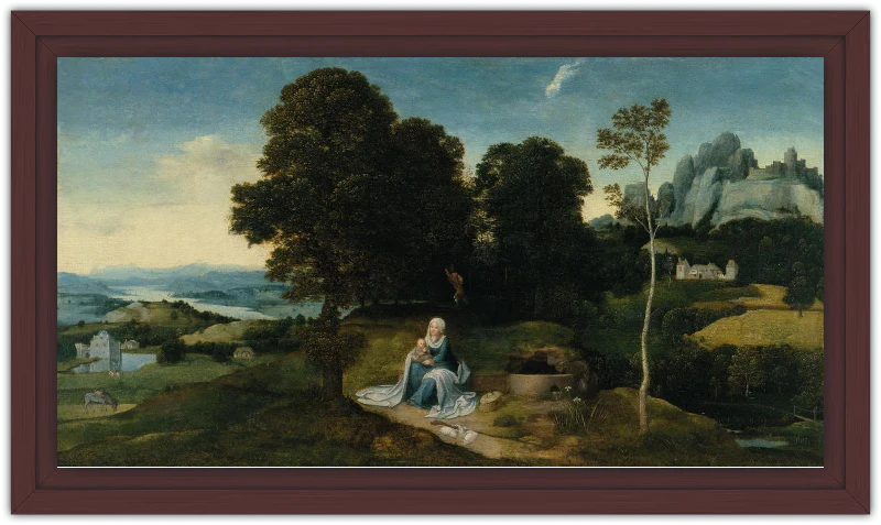 Paisaje con el descanso en la huida a Egipto - Image 17