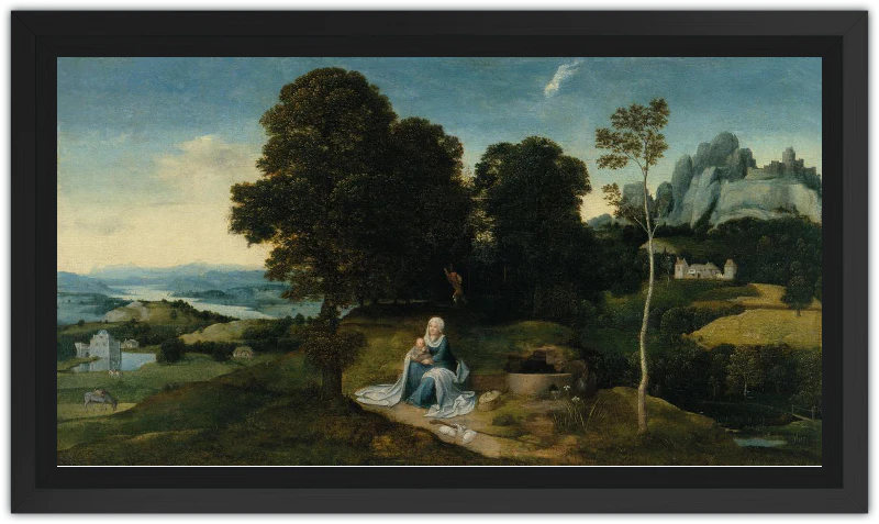 Paisaje con el descanso en la huida a Egipto - Image 18