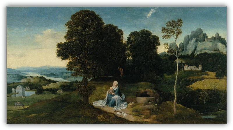 Paisaje con el descanso en la huida a Egipto - Image 20