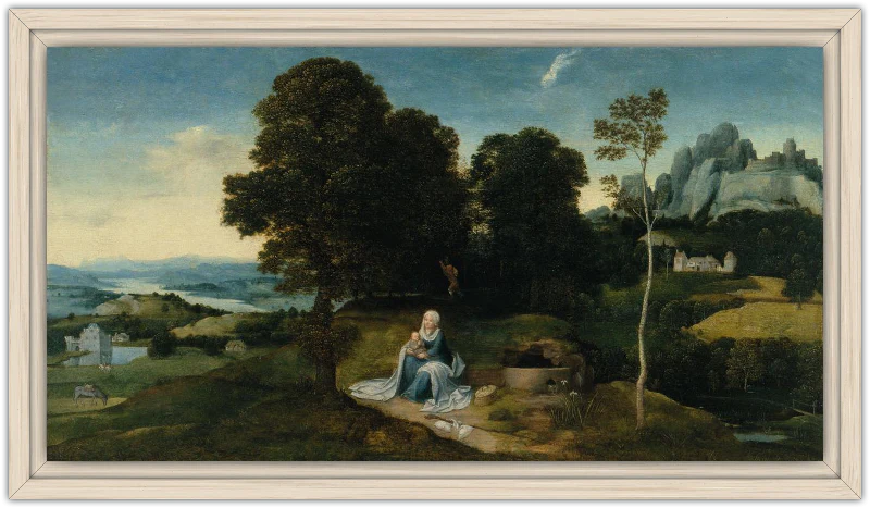 Paisaje con el descanso en la huida a Egipto - Image 21