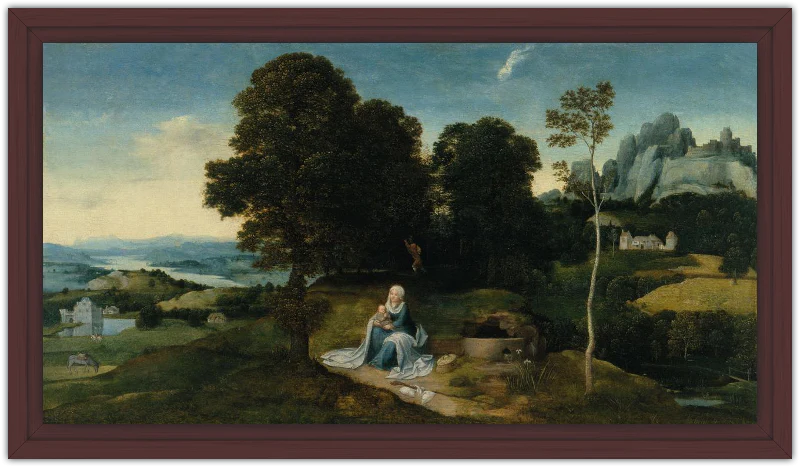 Paisaje con el descanso en la huida a Egipto - Image 22