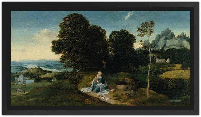 Paisaje con el descanso en la huida a Egipto - Image 23