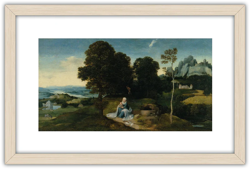 Paisaje con el descanso en la huida a Egipto - Image 3