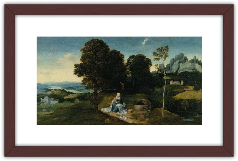 Paisaje con el descanso en la huida a Egipto - Image 4