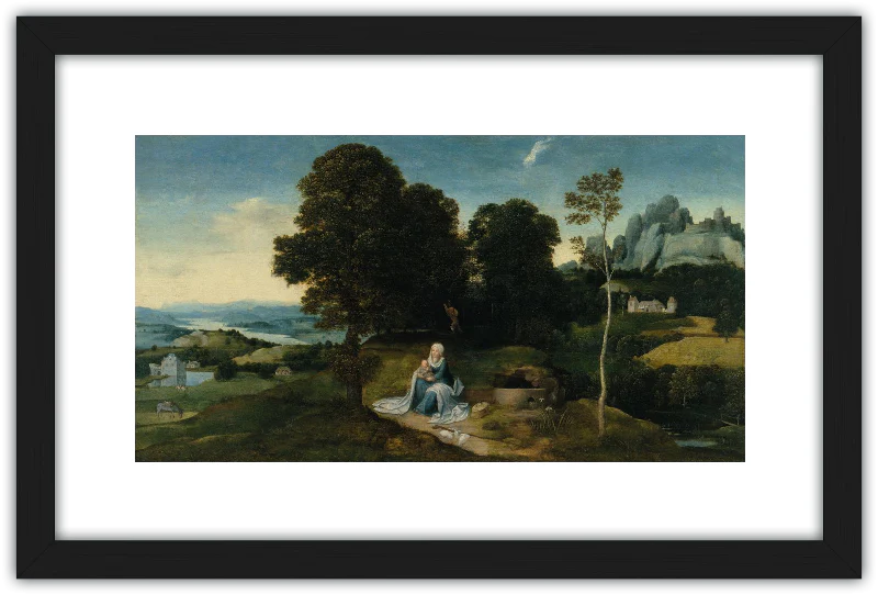 Paisaje con el descanso en la huida a Egipto - Image 5