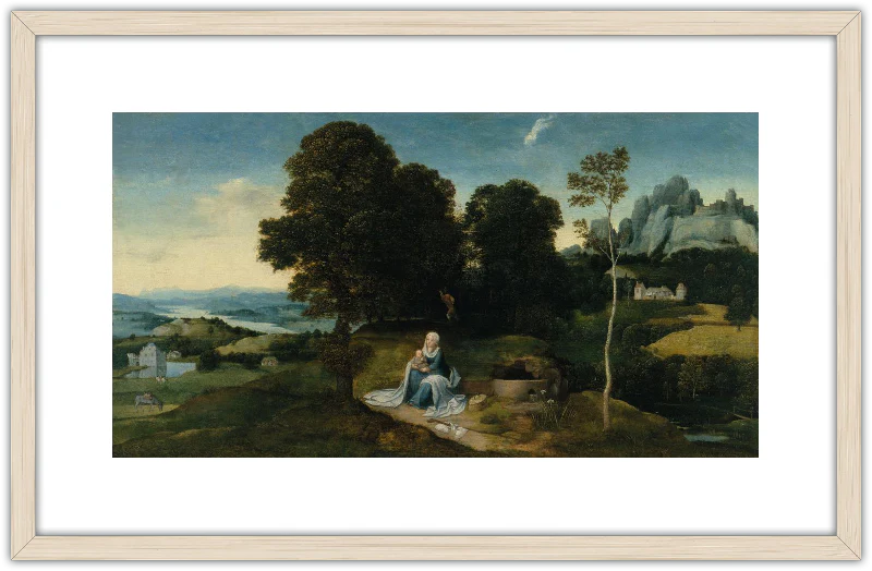 Paisaje con el descanso en la huida a Egipto - Image 7