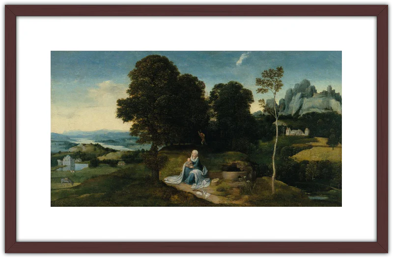 Paisaje con el descanso en la huida a Egipto - Image 8