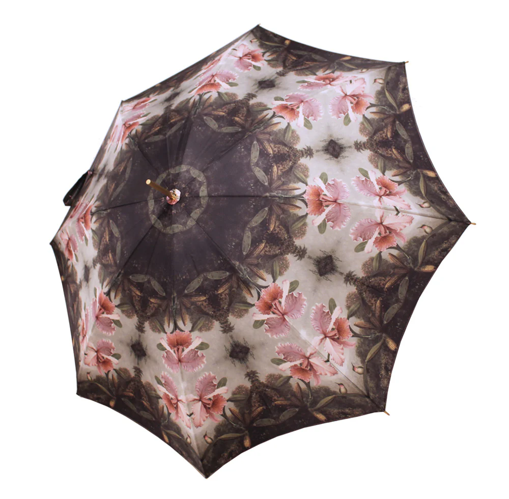 Paraguas Orquídea y colibrí Heade - Image 3